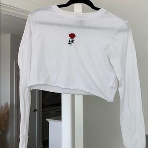 Long sleeve crop top